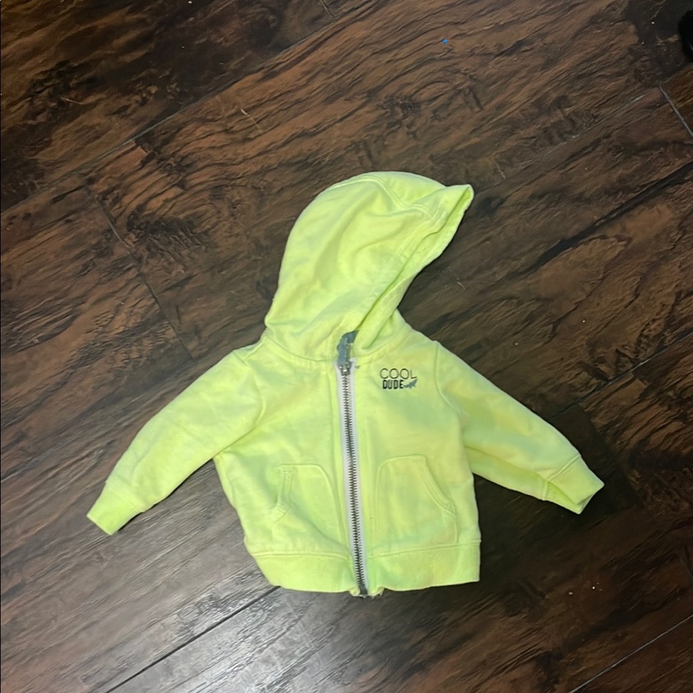 Cool dude Neon Yellow Hoodie size NB